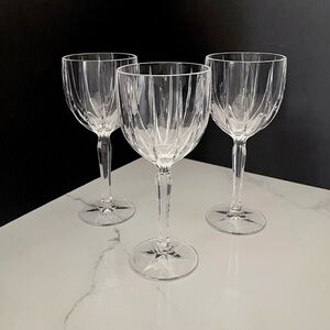 SET of 3 Omega All Purpose Wine Glasses - Marquis Waterford Crystal